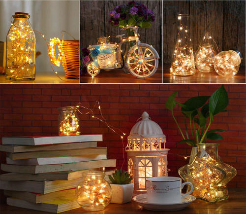 Copper wire 10m 100led solar fairy lights outdoor warm white 12