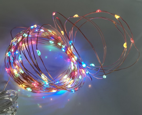 Copper wire 10m 100led solar fairy lights outdoor warm white 24