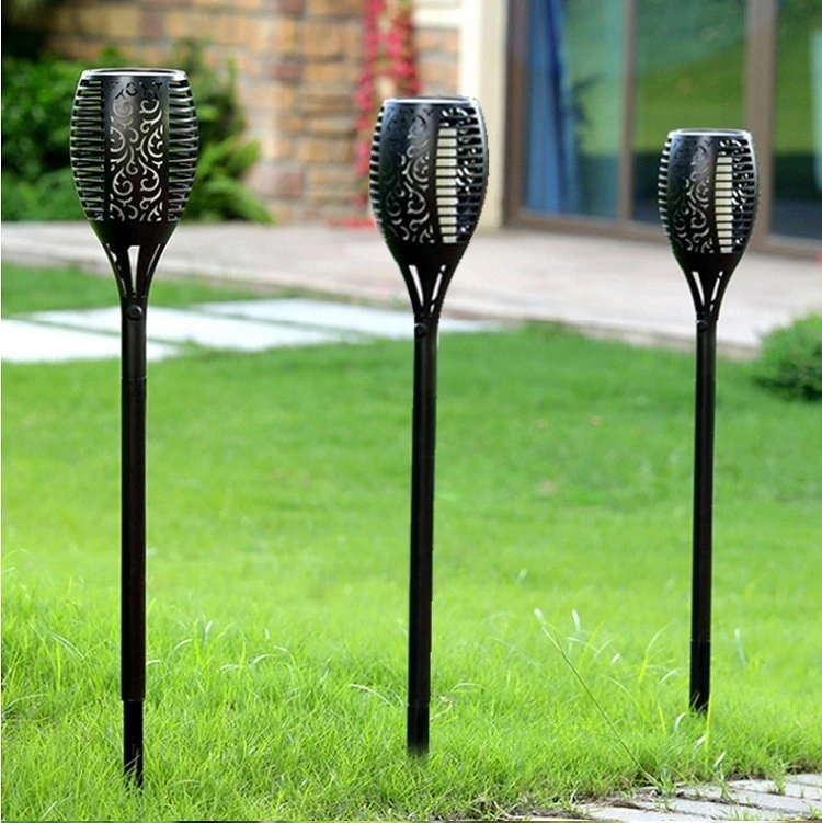 WENDA - Gartendeko tanzende flackernde Solarflamme leuchtet Energiefackel Licht Solarflammenlampe 1