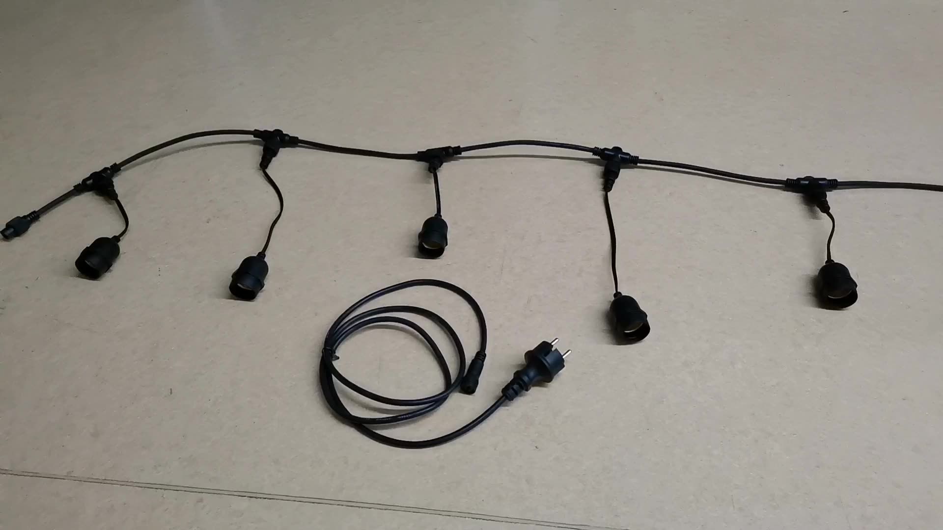  Quality 10m e27 socket waterproof garland bulb rubber wire led festoon belt light Manufacturer | Wenda Deco 