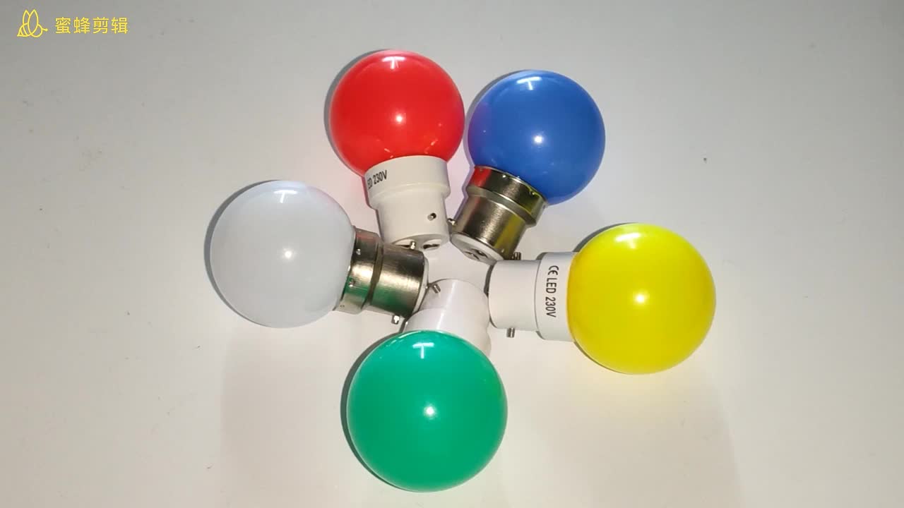 g45 kunststoff bunte birne led 1w lichter weihnachtsbeleuchtung klar smart glühbirne rgb g45 led birne- wenda deco 8