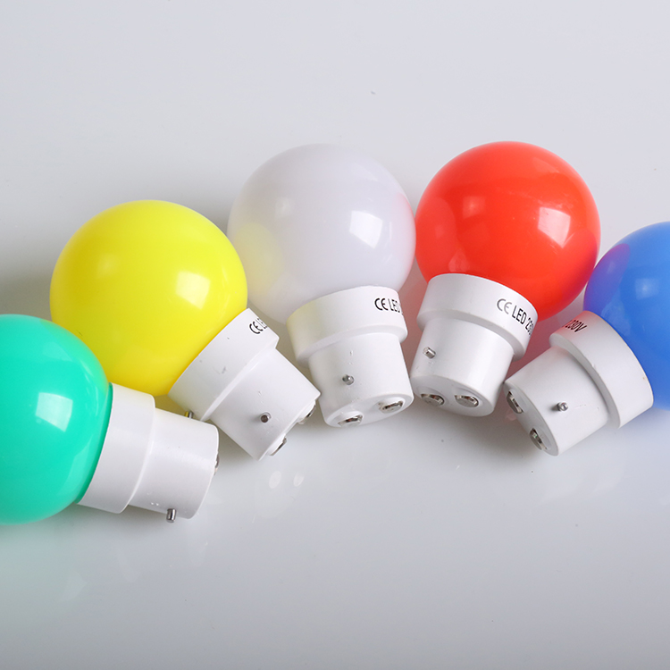 g45 kunststoff bunte birne led 1w lichter weihnachtsbeleuchtung klar smart glühbirne rgb g45 led birne- wenda deco 23