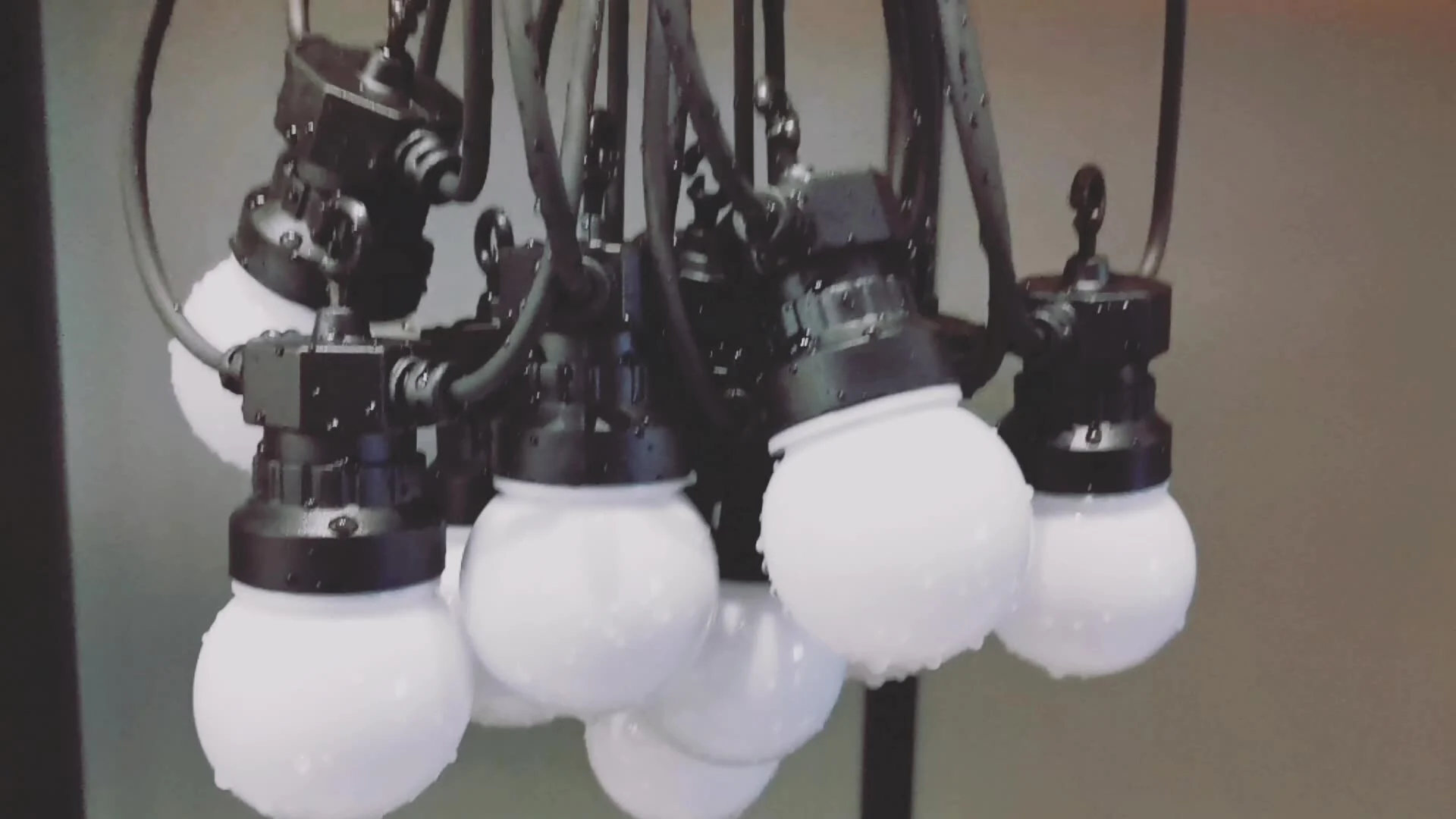 WENDA - Luci da giardino a globo solare IP44 G50 luci a forma di festone luci solari per patio esterno 2021 Nuovi prodotti 1