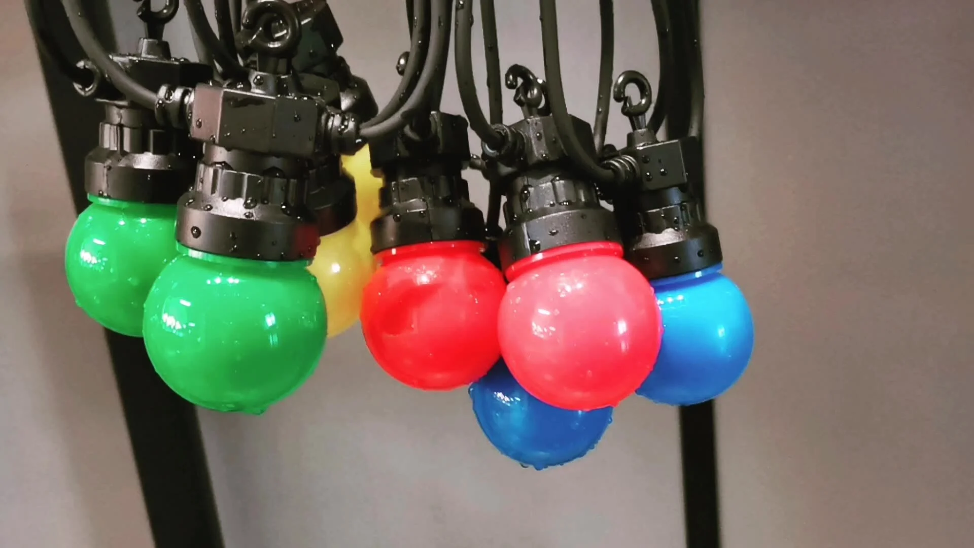 WENDA - Stringa di luci solari per esterni impermeabili da esterno 5m 10m G50 Globe Luci solari per patio Illuminazione a festone Filo di gomma natalizio 20 IP44 2021 Nuovo orgoglio 1