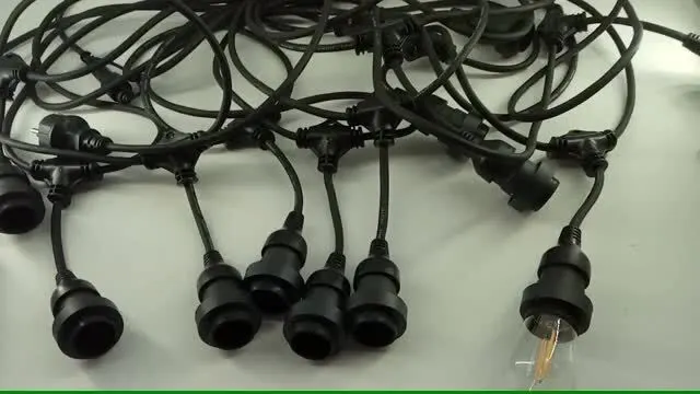 Подключаемые коммерческие фестонные садовые светильники IP65, наружные водонепроницаемые гирлянды, 100 м Компания - Wenda Deco 1