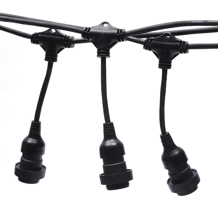 Luci da giardino a stringa di festoni commerciali IP65 collegabili luci di festoni impermeabili per esterni 100m Azienda - Wenda Deco 21