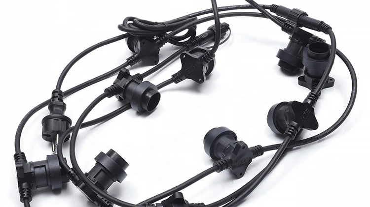 WENDA - 商用接続可能なゴムベルトケーブル E27 防水 100 メートル屋外フェストゥーンライト用フェストゥーン照明 1