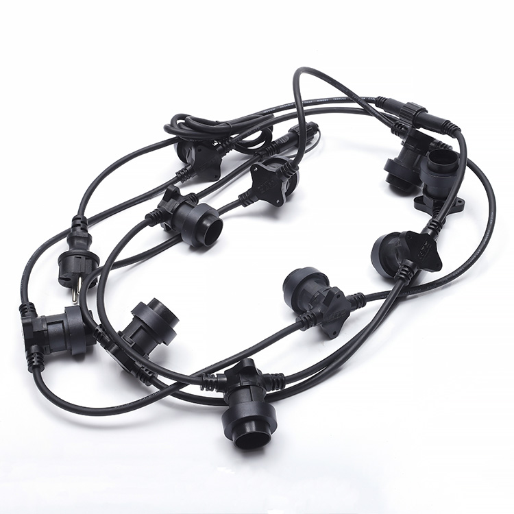WENDA - China Raw Material Holiday Lighting 230v Christmas Decoration Outdoor Led Light Chain Festoon Belt E27 Commercial String Light Festoon lights 14