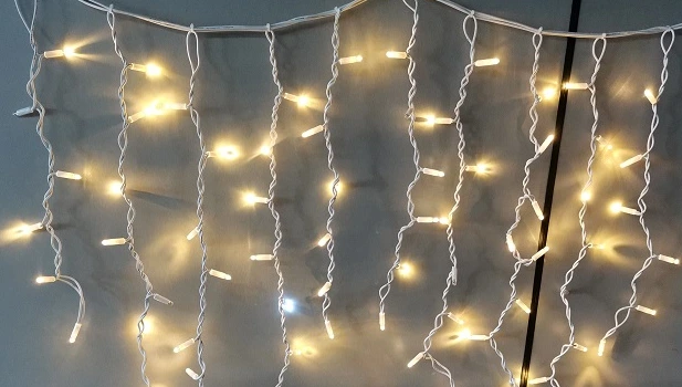 أضواء ستارة نوافذ led مقاومة للماء أدت سلسلة ضوء جليد ضوء الجنية لتزيين Iindoor في الهواء الطلق 1