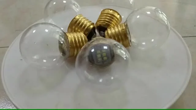 Étanche 230V 1W E27 Led Ampoule Patch clair globe extérieur chaîne éclairage utilisation pour lampe de décoration extérieure et de jardin 1