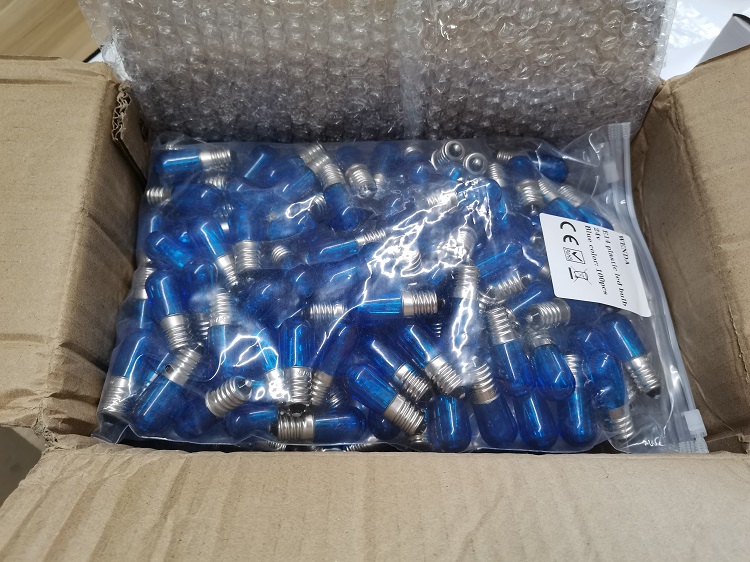 Пластиковая мини-светодиодная лампа E14, теплая, красная, зеленая, синяя, желтая, 14 В, светодиодная лампа E14, 24 В 36