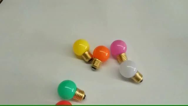 Lampă colorată decorativă, impermeabilă IP65 G45 1W B22 230v, becuri led colorate e27, bec led 1