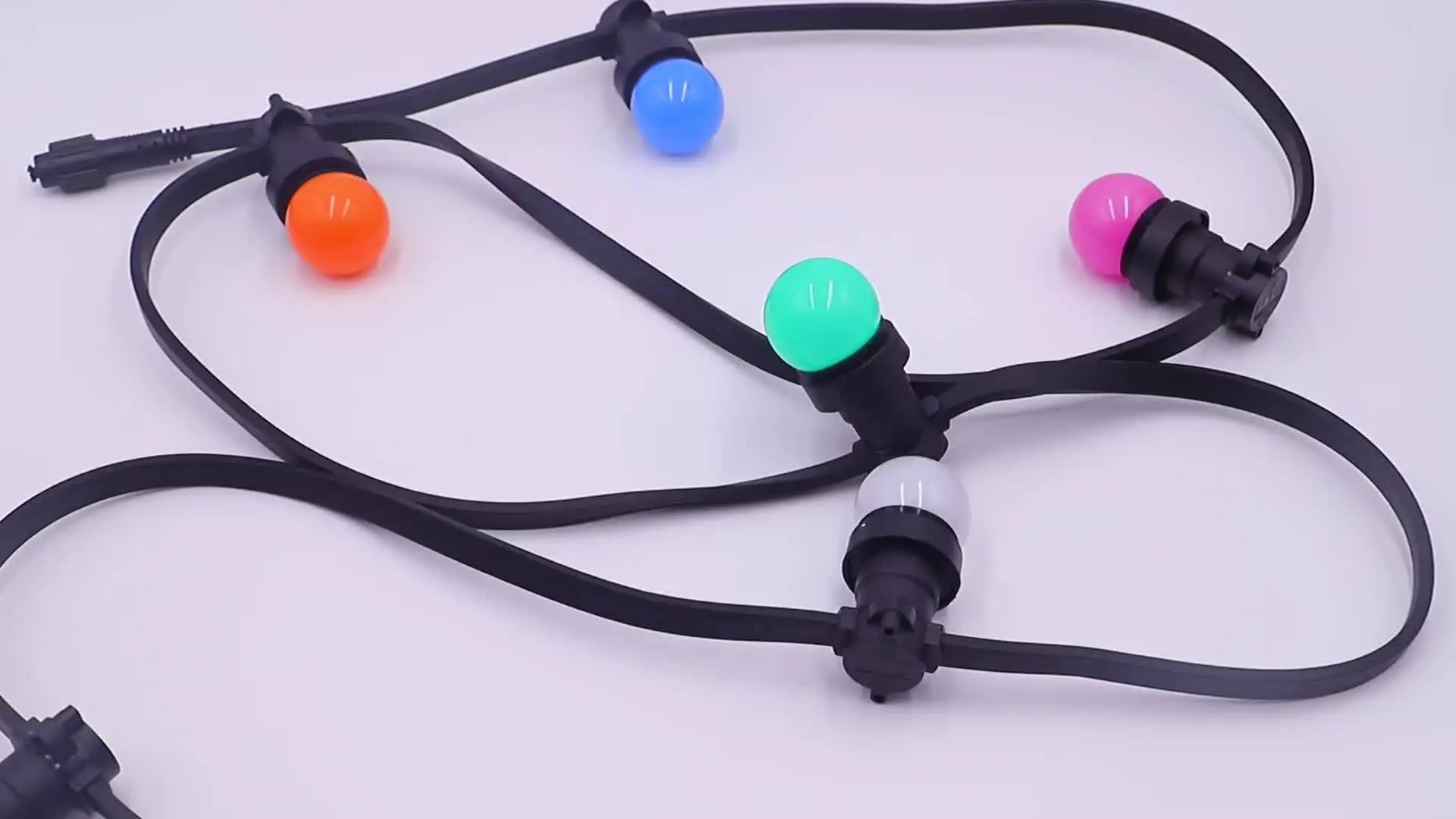 220 V B22 E27 2 * 1,5 mm ^ 2 Cavo di gomma piatto per cintura di luce per esterni Lampada a globo con festone Illuminazione a ghirlanda 1