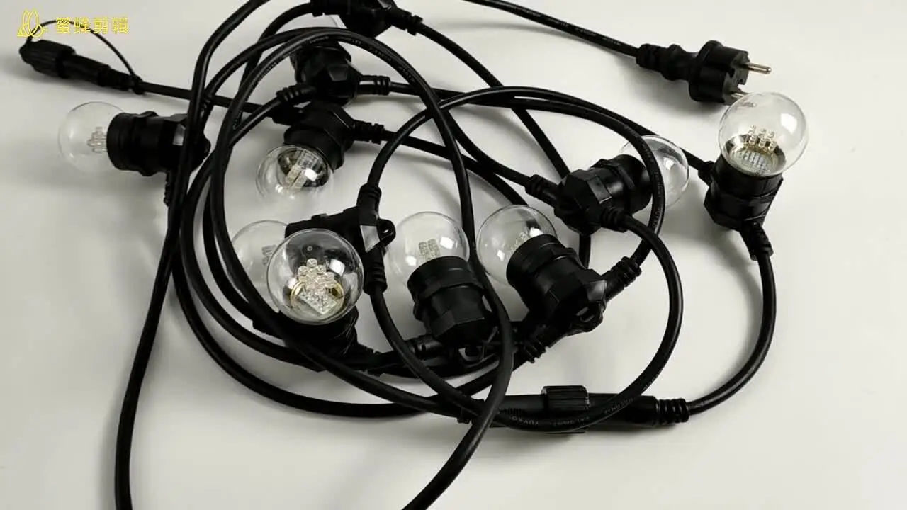 Qualità Collegabile 10m 20m luci da esterno a led rotonde illuminazione esterna impermeabile e27 Produttore | Wenda Deco 1