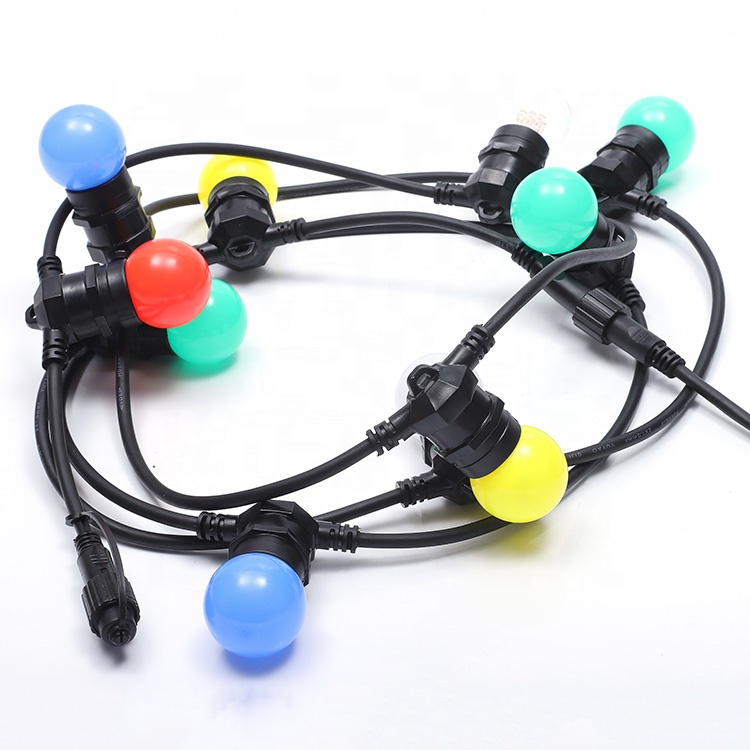 Kualitas Disambungake 10m 20m bunder dipimpin lampu teras anti banyu lampu ruangan e27 Produsen | Wenda Deco 27