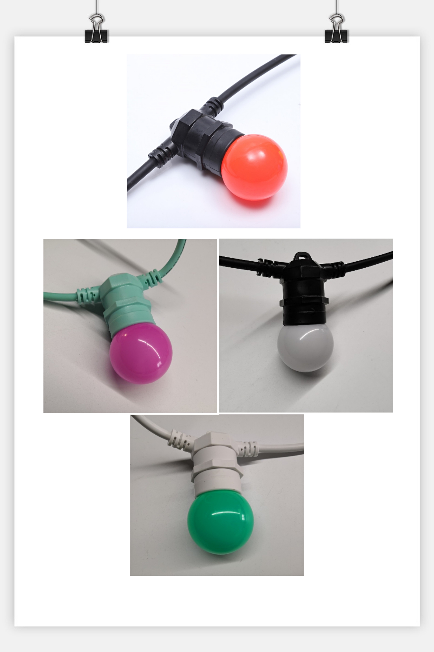 Kualitas Disambungake 10m 20m bunder dipimpin lampu teras anti banyu lampu ruangan e27 Produsen | Wenda Deco 39