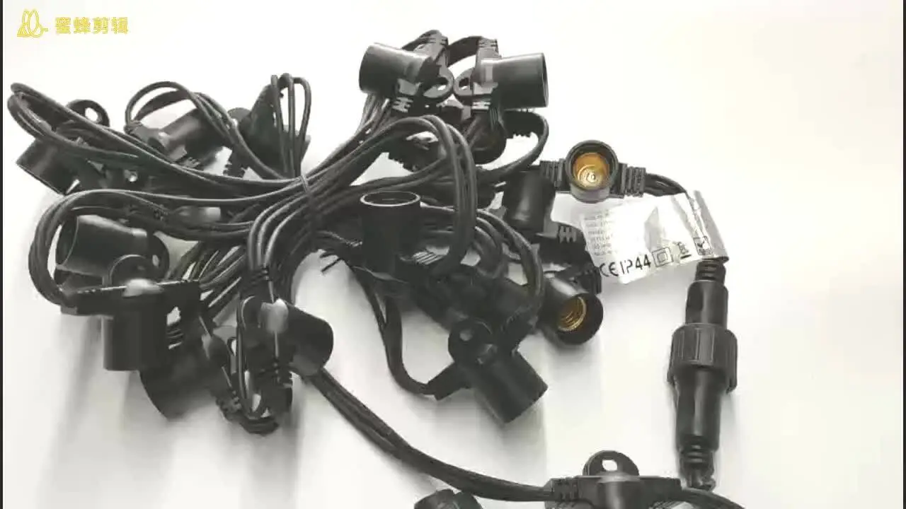 Feston de Crăciun e14 șir de cauciuc rezistent la apă lumini LED mici, rezistente la apă, șir de becuri led pentru exterior 1