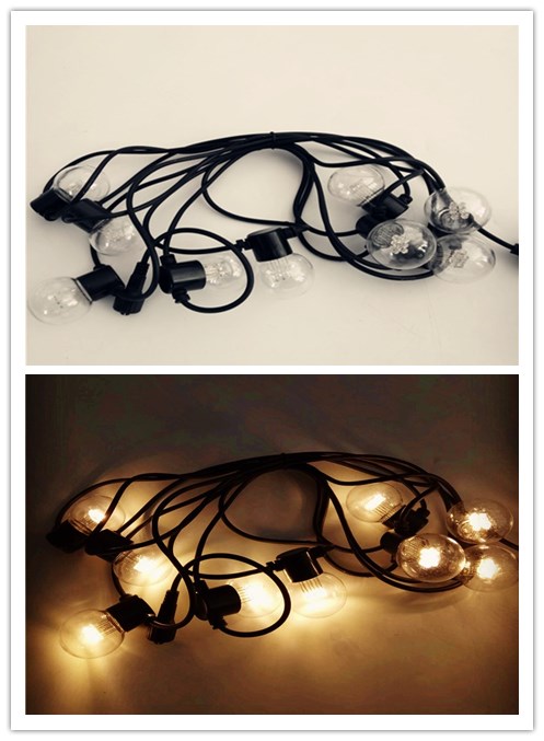 220V IP44 outdoor christmas g45 string party decoration LED belt lights