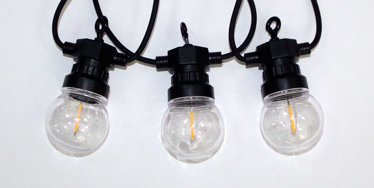 Qualità 100 m impermeabile G50 con lampadine per decorazione Cintura festone luce natalizia Produttore | Wenda Deco 25