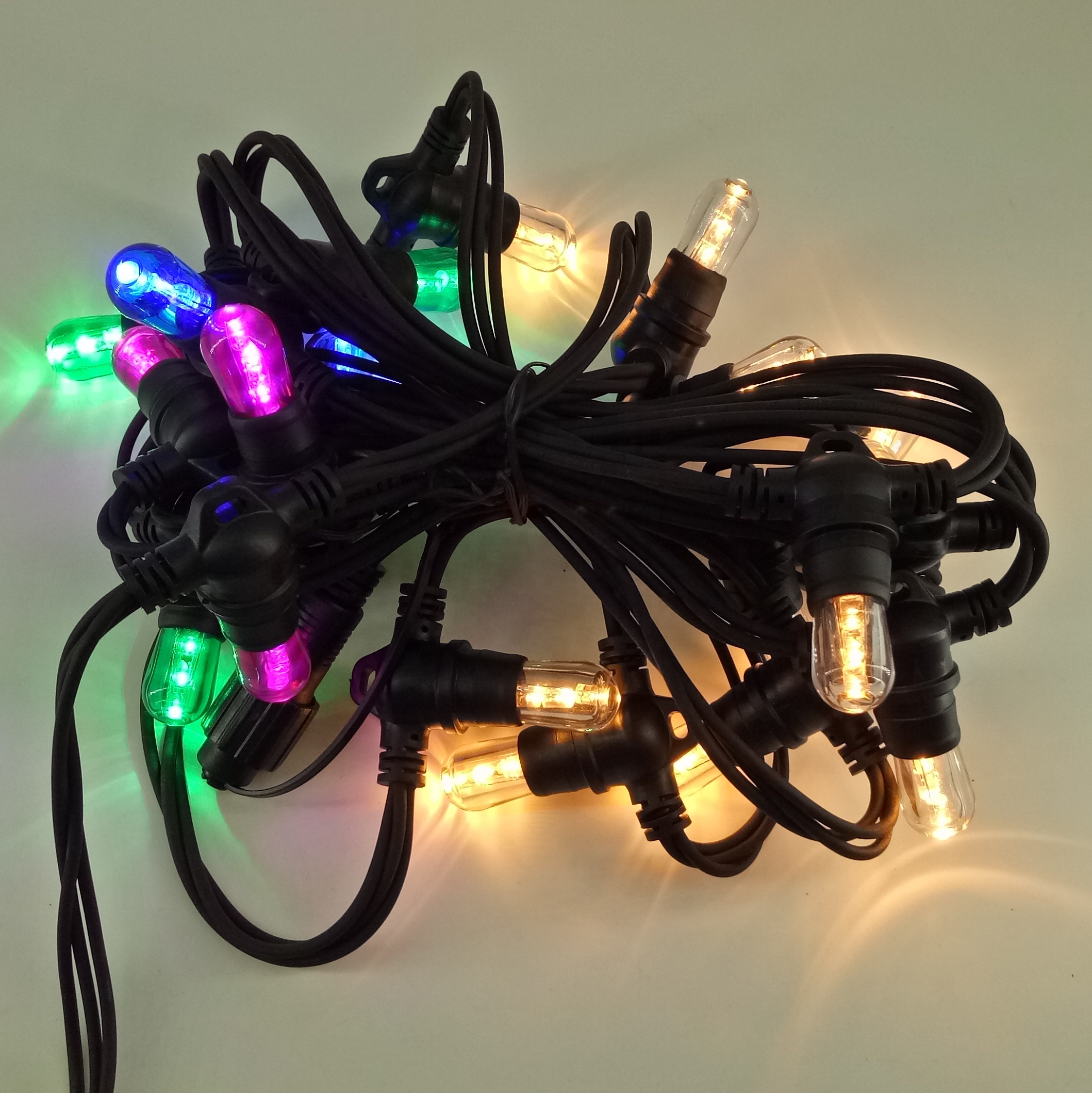 Красочная декоративная светодиодная гирлянда AC220-240V 3.5W Светодиодная лампочка с E14 Socekt String Lights 15