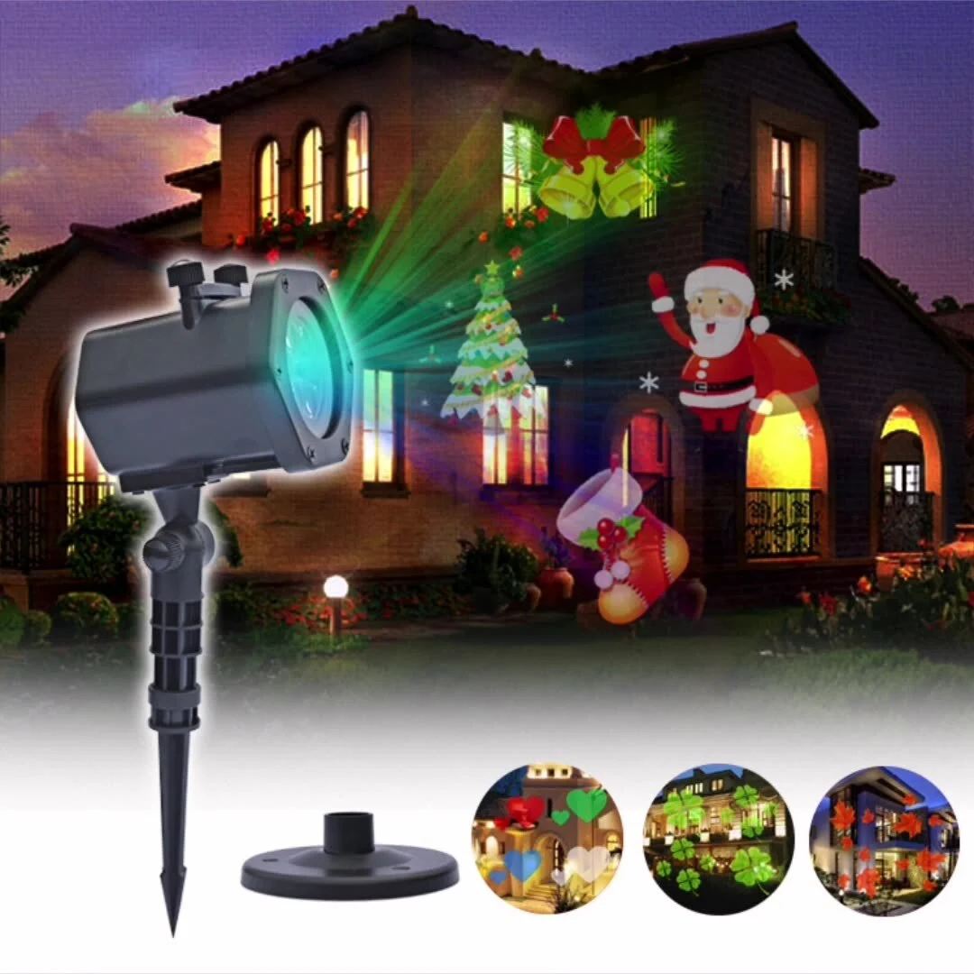 Modele comutabile Proiector de peisaj cu laser Lumină LED Lampă pentru decorarea petrecerii de Halloween 1