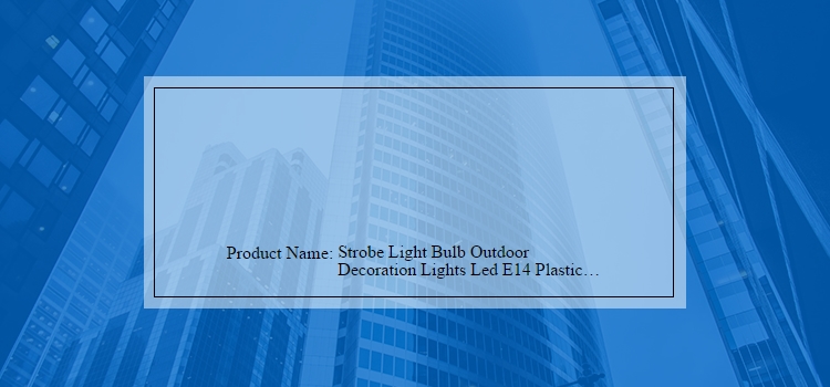 Lampadina stroboscopica a led con lampada rotante di qualità | Wenda Deco 15