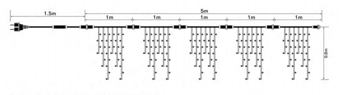 Quality Christmas Led Icicle Light String Outdoor Wedding Party Decoration Curtain Lights Manufacturer | Wenda Deco 43