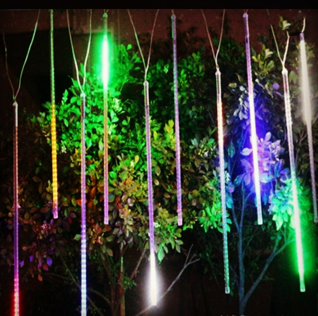 CE/Rohs 100cm Led meteor light E27 B22 Outdoor Led Snowfall Light Christmas Tree Decorative E27 Meteor Shower Rain lights 12