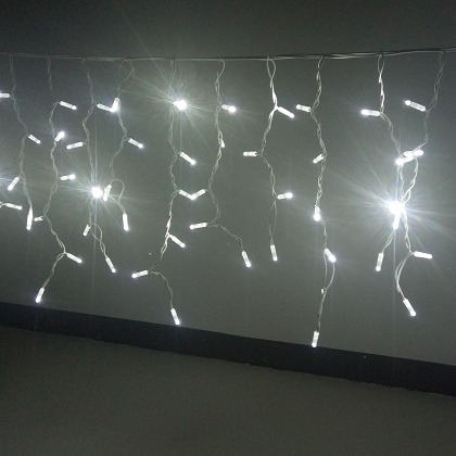 220v Christmas decoration waterfall led string rubber cable outdoor icicle lights 1m 2m 3m 22