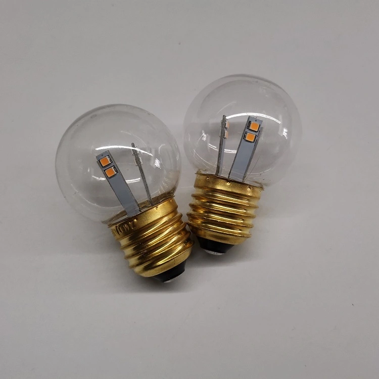 พลาสติกกันน้ำที่ดีที่สุด G45 โลก e27 นำหลอดไฟ 1w 230v ประหยัดพลังงานนำหลอดไฟ บริษัท - Wenda Deco 1