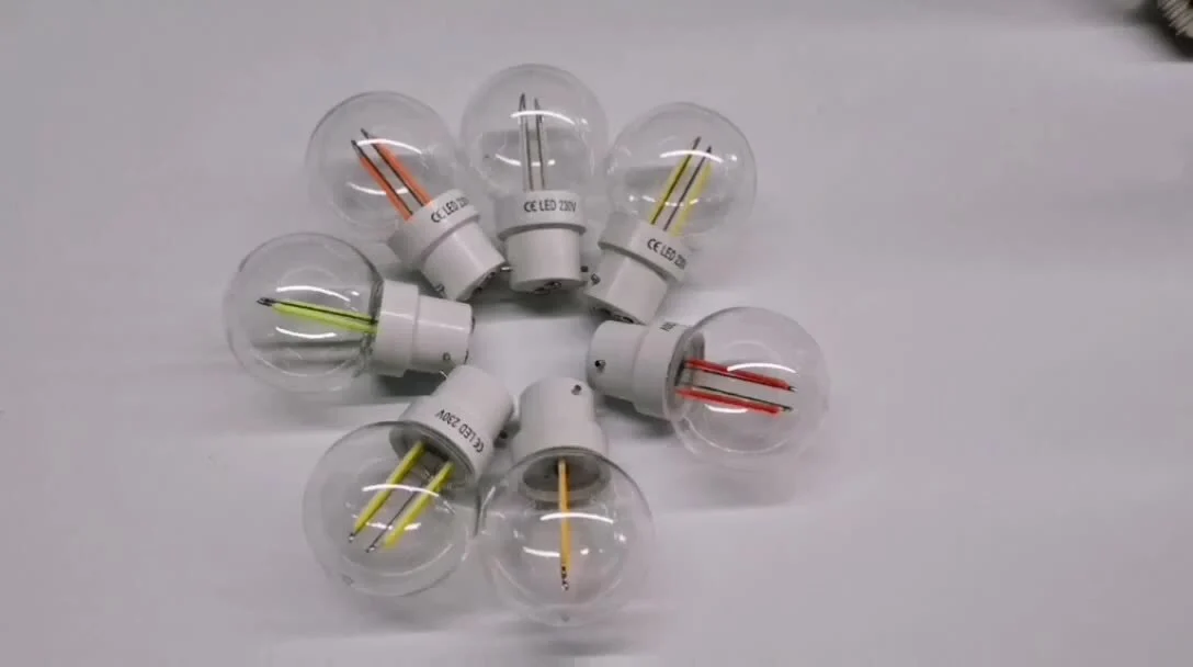 新しいデザインのスマート LED フィラメント電球ランプ G45 色調光可能なフィラメント LED 電球 1