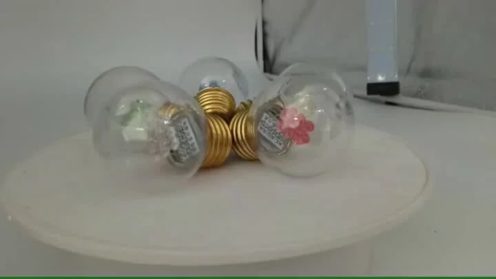 220v 1w 防水透明プラスチック G45 グローブ E27 LED 電球 6LEDS 1