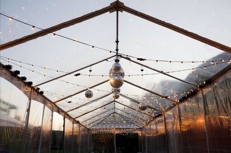 WENDA - Festoon Lights String Lights RGB Colors Change Outdoor Fro Party Wedding Decoration Christmas G45 Globe Rubber Wire 10m 220V 40 G45 String light 8