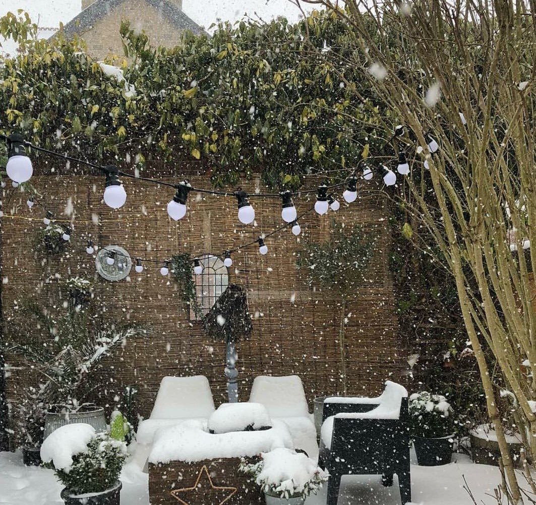 Lampu teras led luar ruangan g50 pesta pernikahan dekorasi natal lampu festoon 10m g50 string lampu 8