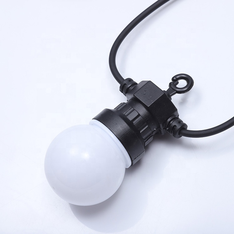 Lampu teras led luar ruangan g50 pesta pernikahan dekorasi natal lampu festoon 10m g50 string lampu 18