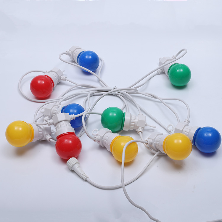 Lampu teras led luar ruangan g50 pesta pernikahan dekorasi natal lampu festoon 10m g50 string lampu 46