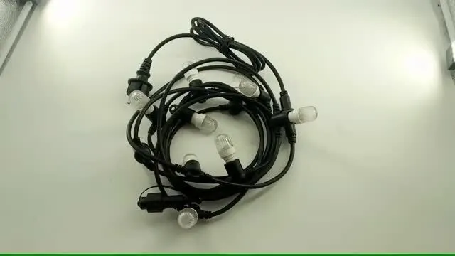 Kabel PVC 5M 10M Lampu Sabuk Senar E14 Lampu Tali Memperhiasi E14 IP44 1