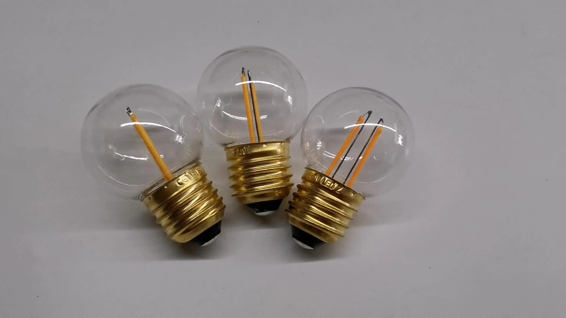 Außendekoration E14 E27 B22 Dimmbare Glühlampe 2 W 4 W G45 Globe Soft Vintage-Lampe 1