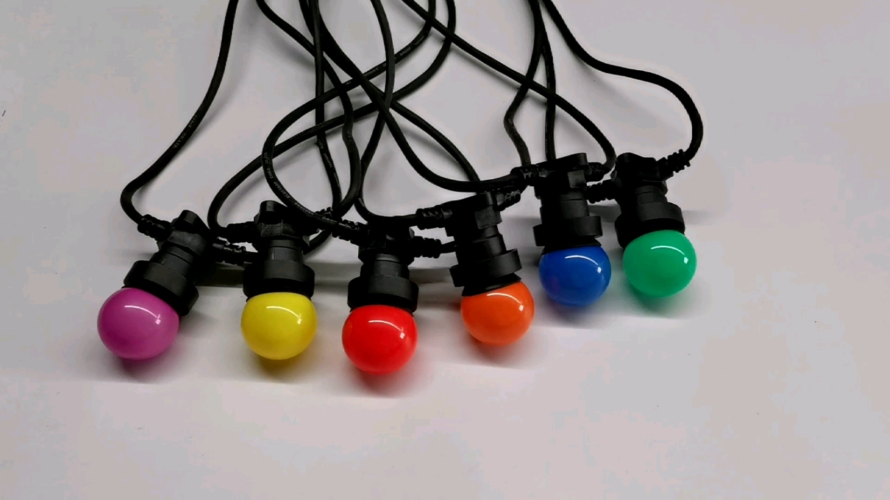 10M IP44 LED festón de goma luces de cadena a prueba de agua E27 enchufes Company - Wenda Deco 1