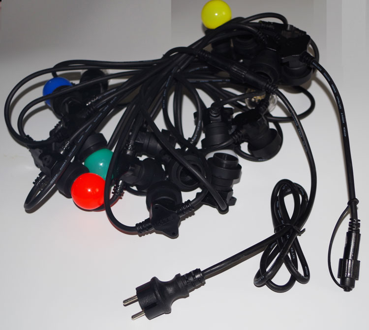 Kualitas E27 lamp holder LED festoon Bulb string Light kanggo natal festoon belt light Produsen | Wenda Deco 11