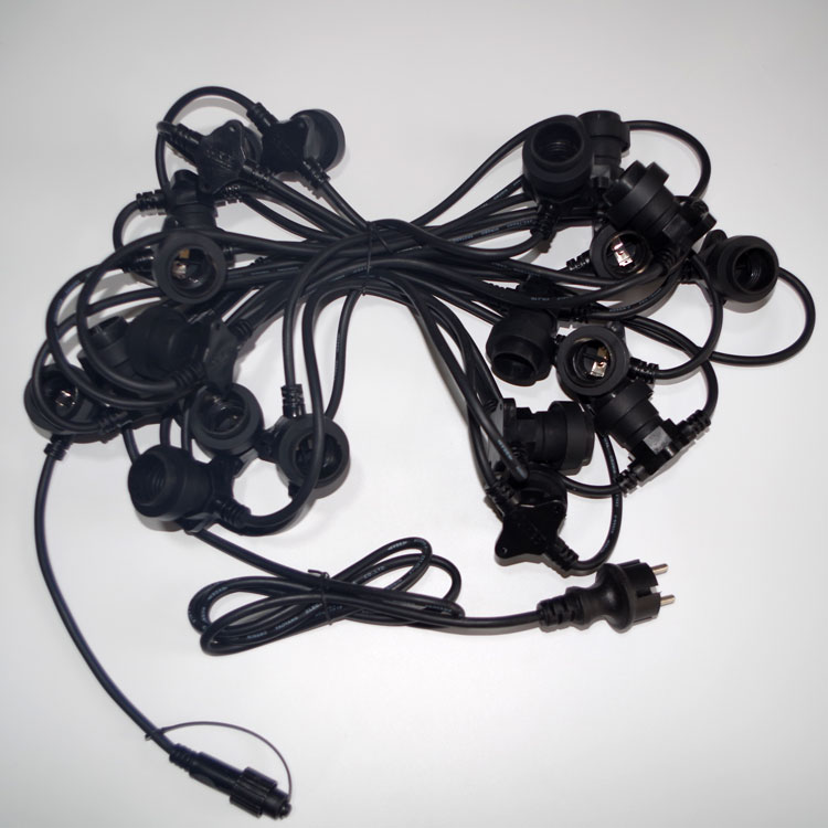 Kualitas E27 lamp holder LED festoon Bulb string Light kanggo natal festoon belt light Produsen | Wenda Deco 13