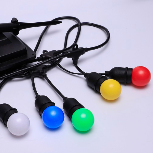 Lampu string Teras Taman surya berkualitas Pencahayaan Festoon Luar Ruangan Komersial Produsen Ip65 | Wenda Deco 8