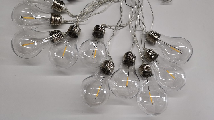 Best Low voltage PVC wire 5m outdoor vintage pation lights A60 A19 filament string lights Company - Wenda Deco 8