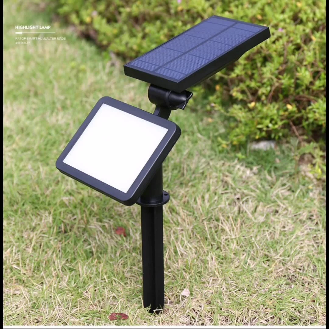 Lampu Tenaga Surya Led Tahan Air Lampu Sorot Tenaga Surya Luar Ruangan Lampu Taman Rumput Lampu Sorot Lanskap 1