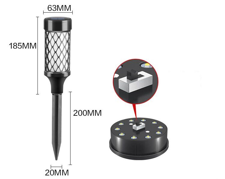 Producător de lumini solare de grădină cu LED IP65, impermeabile, în aer liber, personalizate Wenda Deco 8