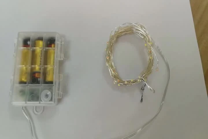 5m 10m 20m Dioperasikan 24 Tombol Lampu Baterai Bunga Mawar Peri 10 M Lampu Tali Led 1