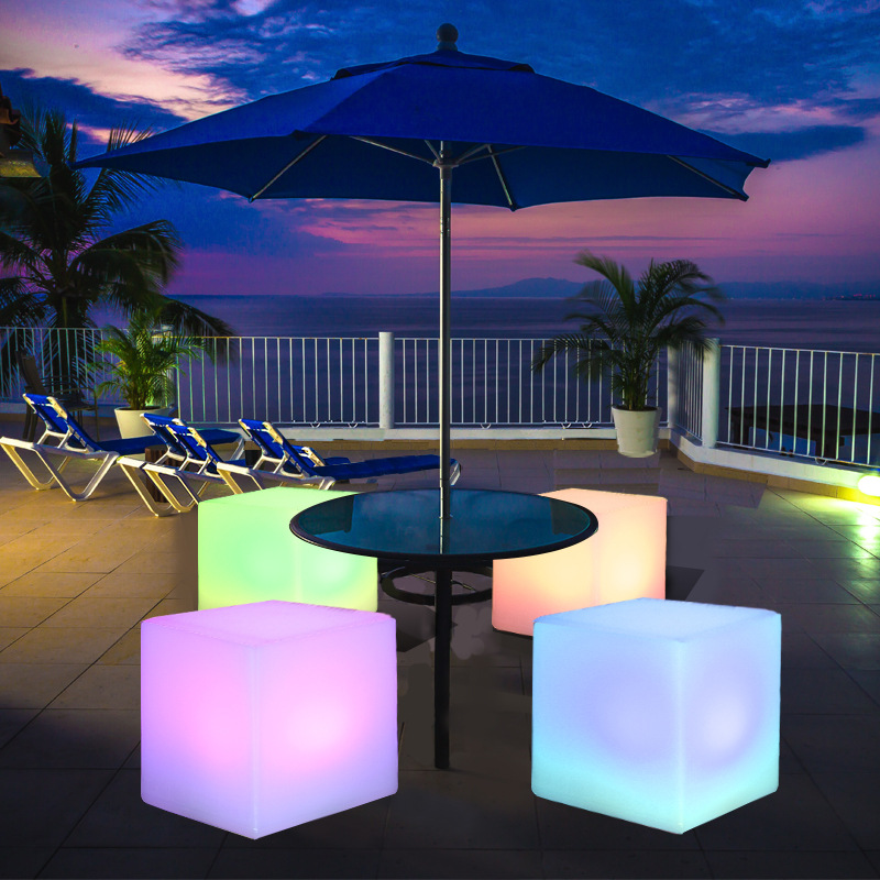 Calitate LED Light Cube LED Light Ball LED Găletă cu gheață LED Canapea LED Bar Masă LED Taburet Producător | Wenda Deco 8