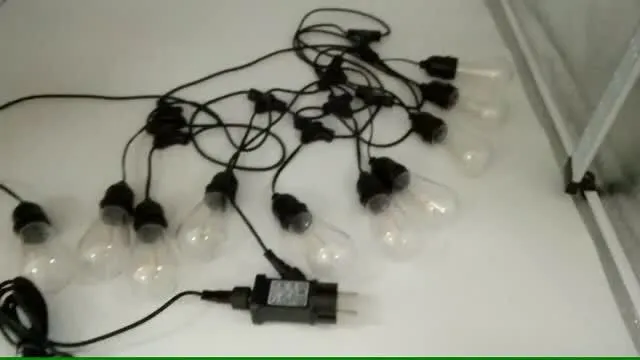 decoración al aire libre a prueba de agua luz led conectar jardín S14 luz de cadena Fabricante | wenda deco 1