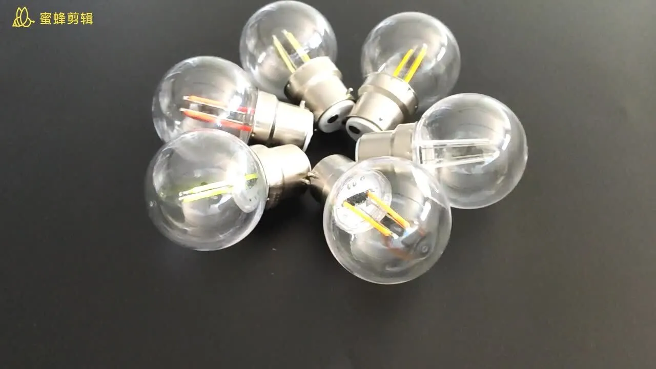 WENDA-CE ROHS B22 グローブ多色フィラメント LED 電球屋外装飾用フィラメント電球 G45 フィラメント電球 1