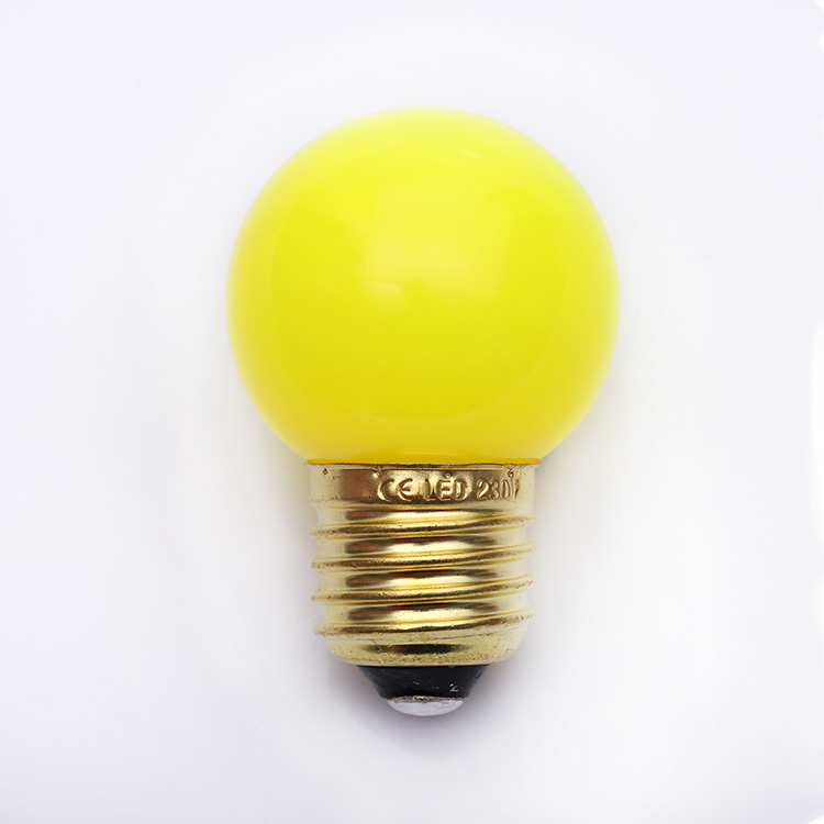 ที่ดีที่สุด 220v 0.6w หลอดไฟกันน้ำที่มีสีสัน E27 G45 ตกแต่งคริสต์มาส 240v g45 นำหลอดไฟ บริษัท - Wenda Deco 8